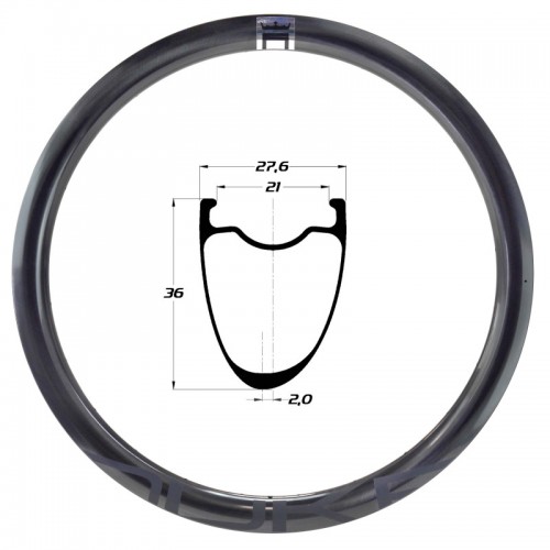 Duke Baccara Ultra SLR2 36 Karbon GRAVEL MTB Jant Çemberi 