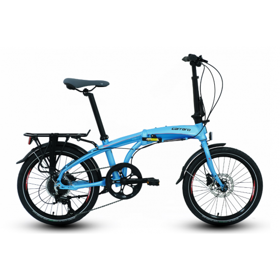 CARRARO FLEXİ 108HD MAVİ-YEŞİL -TURKUAZ (BUKALEMUN) KATLANIR BİSİKLET