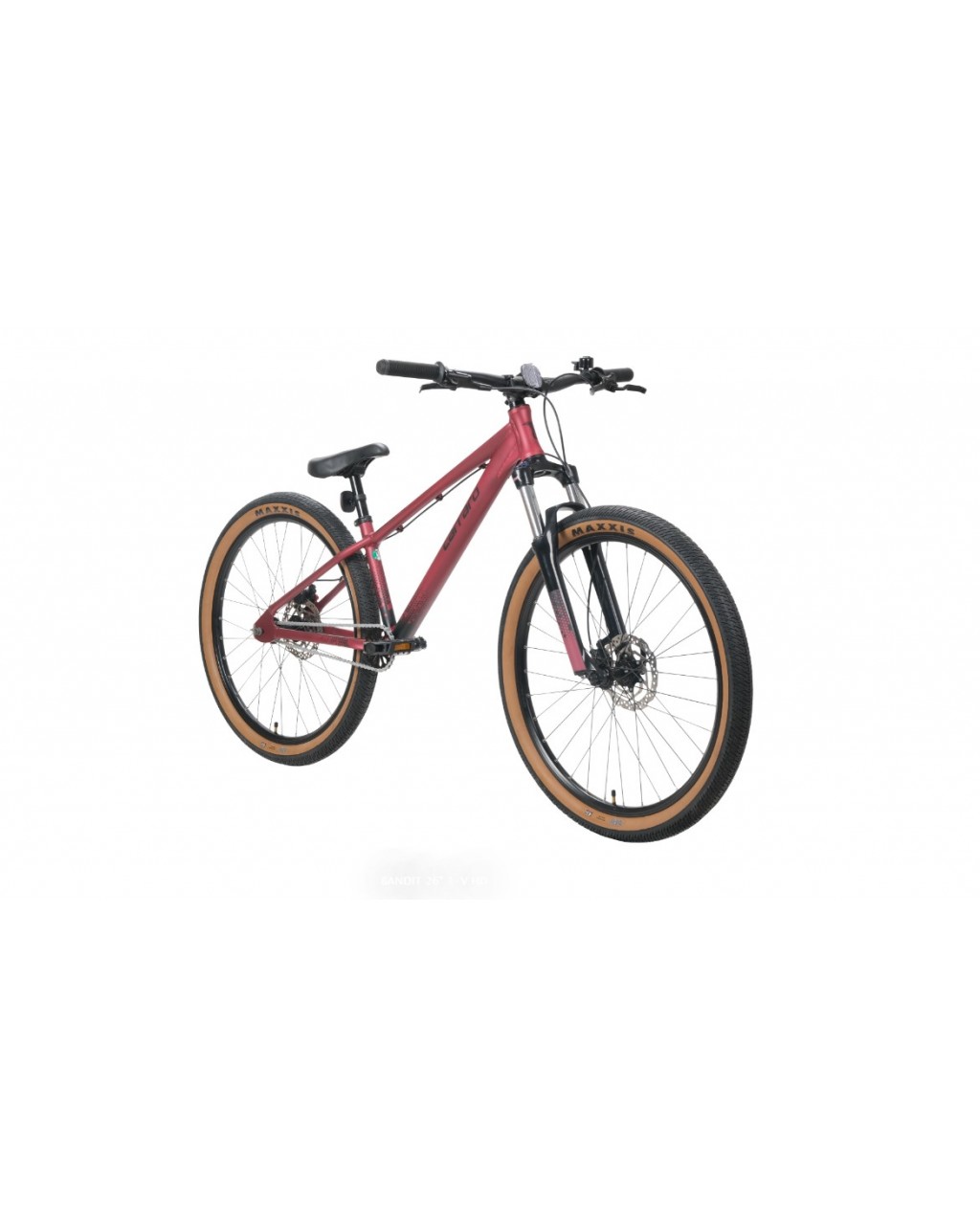 CARRARO BANDIT 26" 1-V HD MAT KOYU KIRMIZI SİYAH DİRT JUMP BİSİKLET