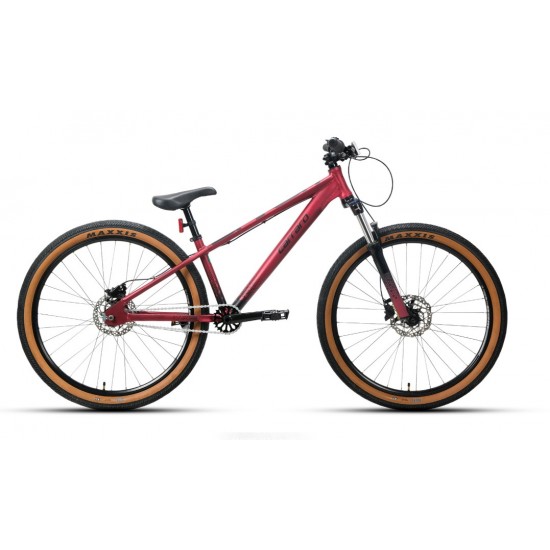 CARRARO BANDIT 26" 1-V HD MAT KOYU KIRMIZI SİYAH DİRT JUMP BİSİKLET