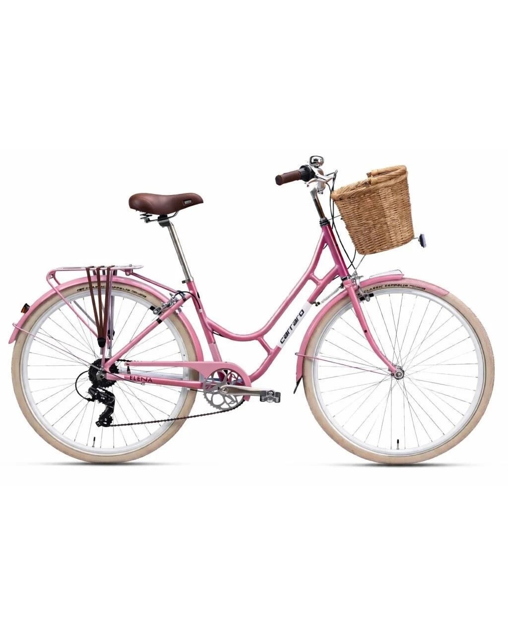 CARRARO ELENA 7-V CB 28 JANT METALIK PEMBE-BORDO-BEYAZ ŞEHİR BİSİKLETİ