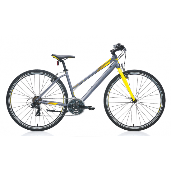 CARRARO SPORTIVE 322 28" 21-V VB MAT ANTRASİT-SARI-KOYU SARI 40CM ŞEHİR BİSİKLETİ