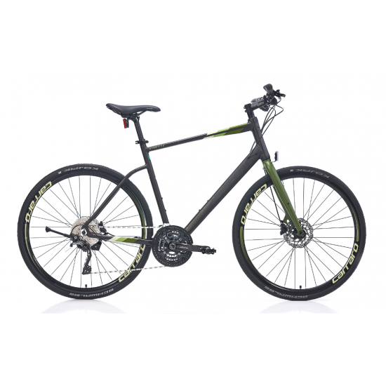 CARRARO SPORTIVE 330 28" 30-V HD  MAT KOYU GRİ-HAKİ AÇIK YEŞİL 52CM ŞEHİR BİSİKLETİ