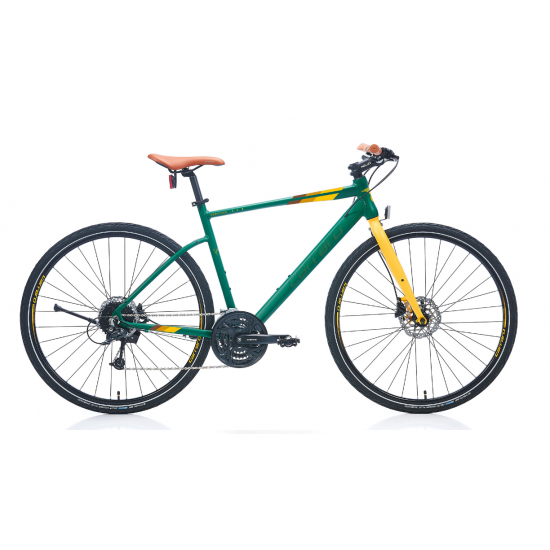 CARRARO SPORTIVE 328C 28" 18-V HD MAT KOYU YEŞİL-SARI-KAHVERENGİ 52CM ŞEHİR BİSİKLETİ
