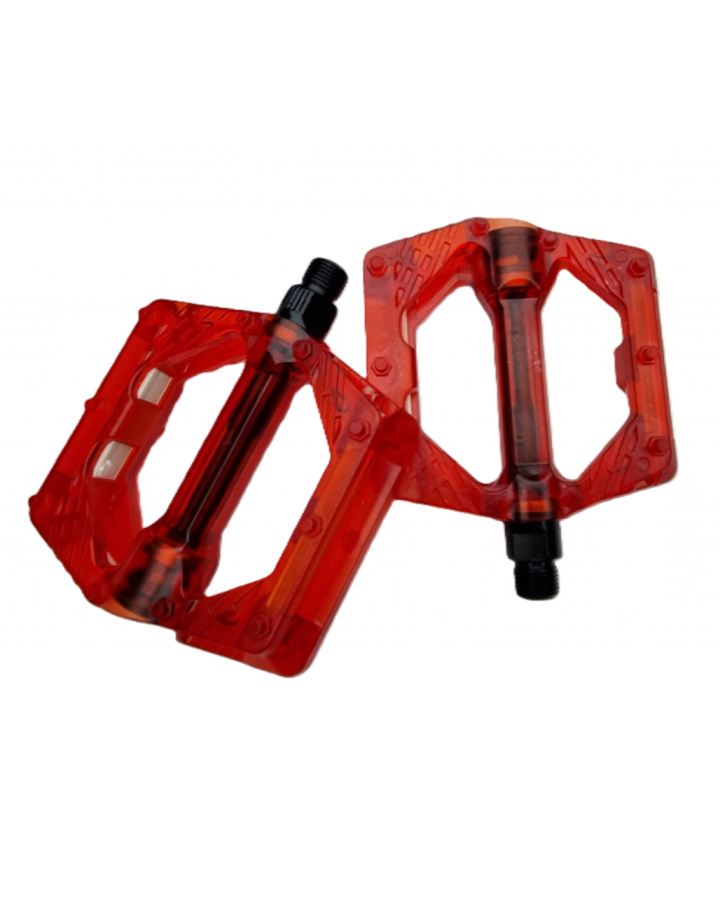 Golden Platform Pedal Şeffaf Kırmızı