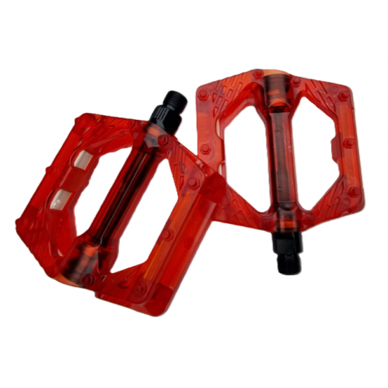 Golden Platform Pedal Şeffaf Kırmızı