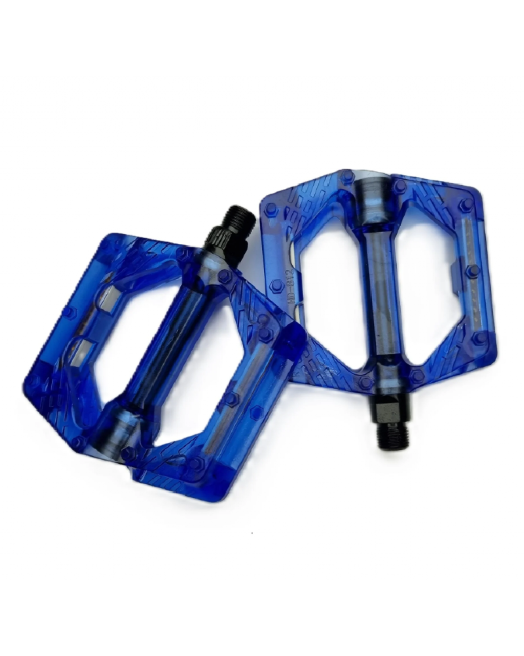 Golden Platform Pedal Şeffaf Lacivert