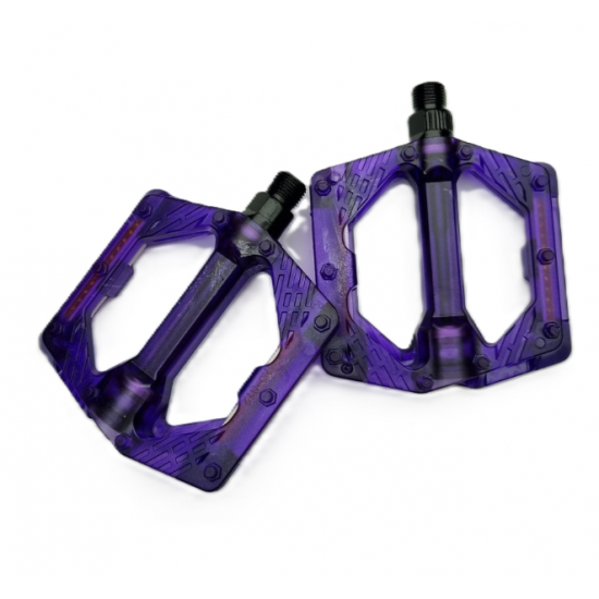 Golden Platform Pedal Şeffaf Mor
