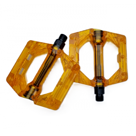 Golden Platform Pedal Şeffaf Turuncu