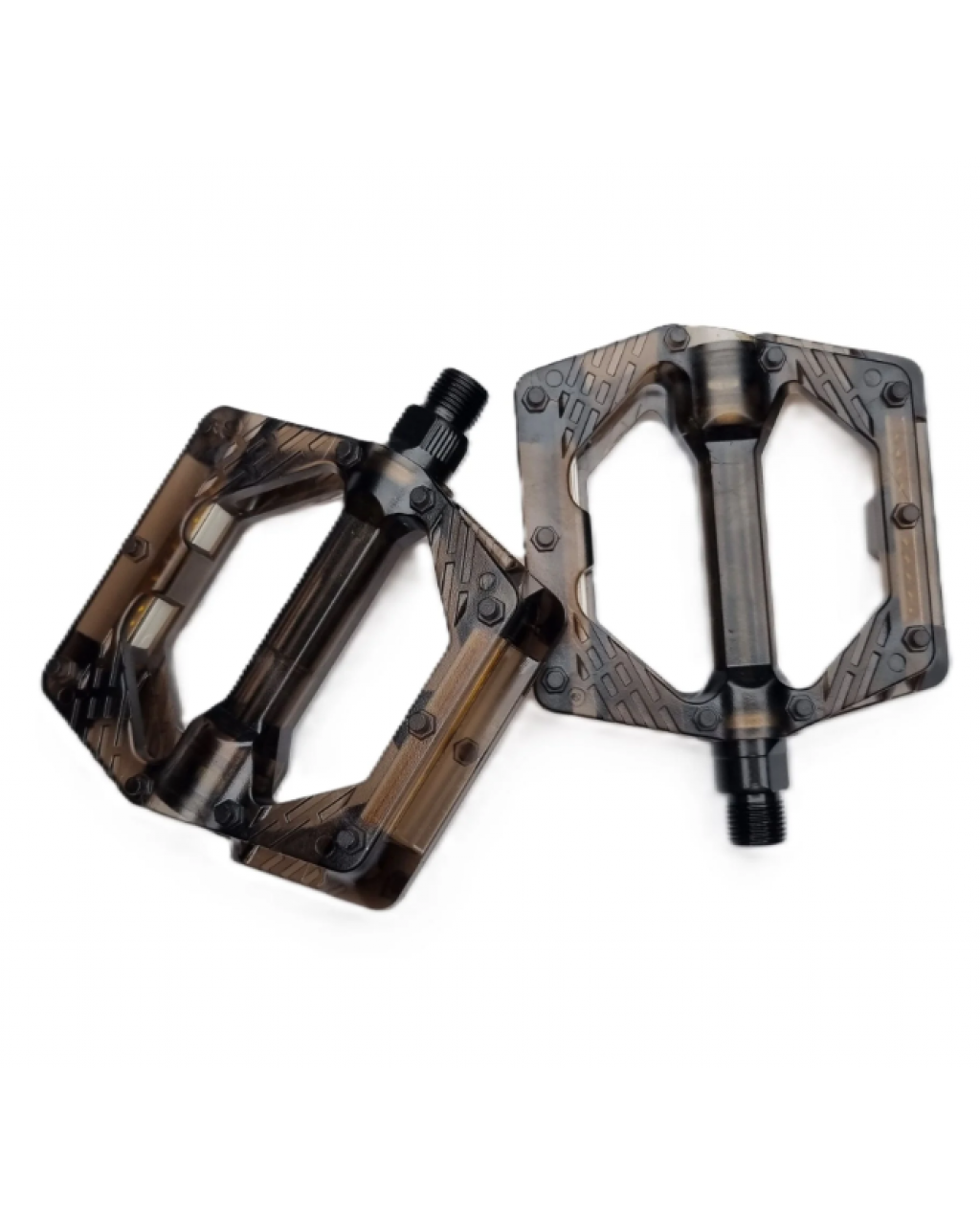 Golden Platform Pedal Şeffaf Siyah