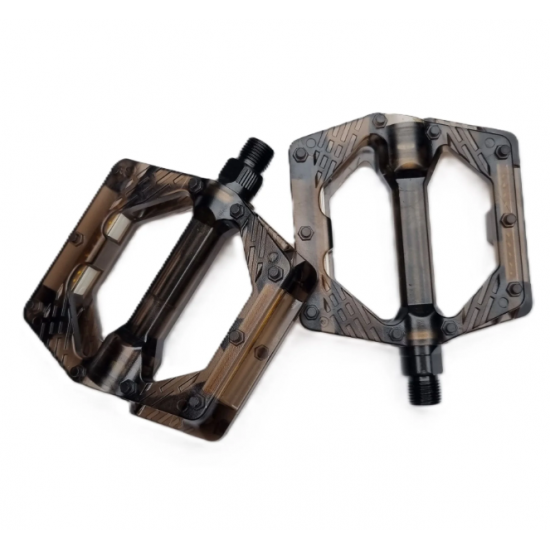 Golden Platform Pedal Şeffaf Siyah