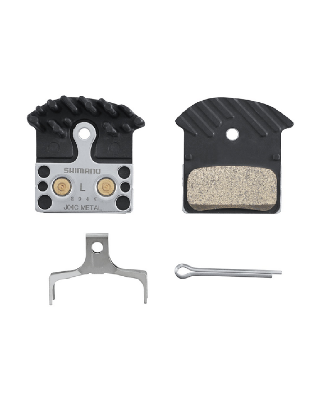 SHIMANO J04C-MF Kanatlı metal pabuç ve çatal pimli yay Fren Balata