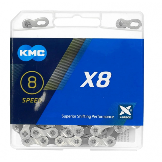KMC X8 Zincir ( X-Bridge Teknolojisi ) 6-7-8V 114L