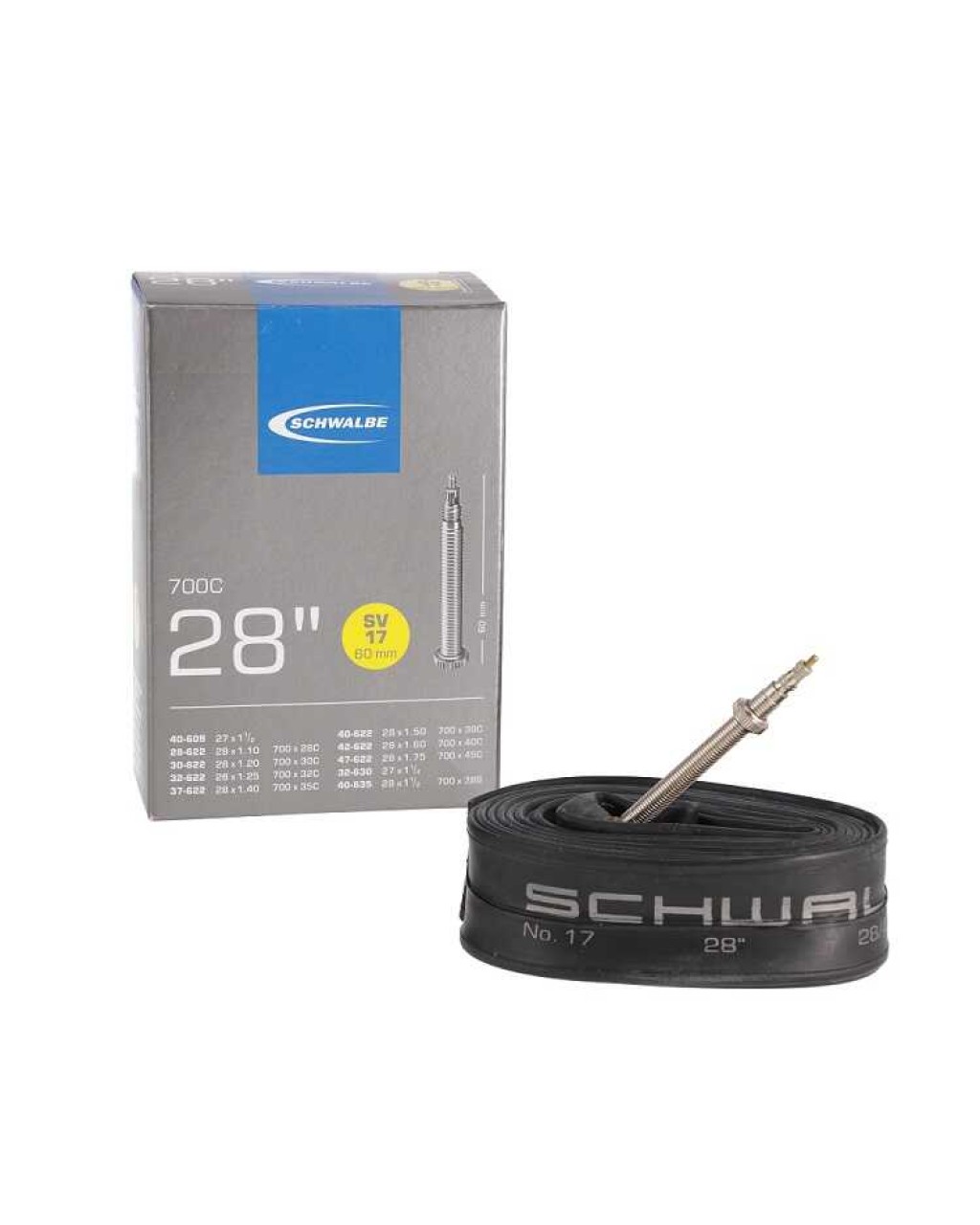 SCHWALBE İÇ LASTİK 700X28/47C SV17 60MM İNCE SİBOP